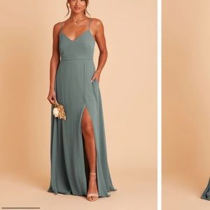 ADELLE CHIFFON DRESS - BIRDY GREY XS